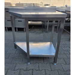 Stół z Półką - Blat Skośny-...