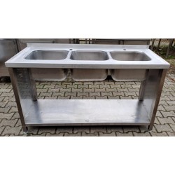 Zlew 3 Komorowy z Półką -...
