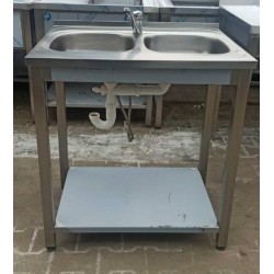 Zlew 2 Komorowy z Półką...