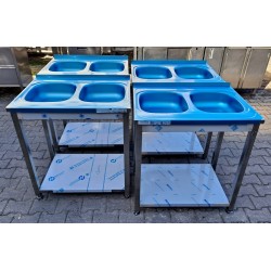 Zlew 2 Komorowy z półką -...